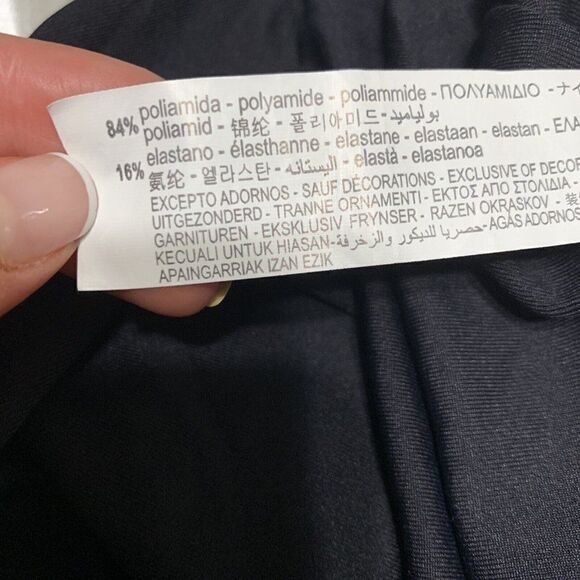 ELASTICATED BERMUDA CYCLING SHORTS WITH LACE zara 0264/121/800 small - Picture 5 of 5